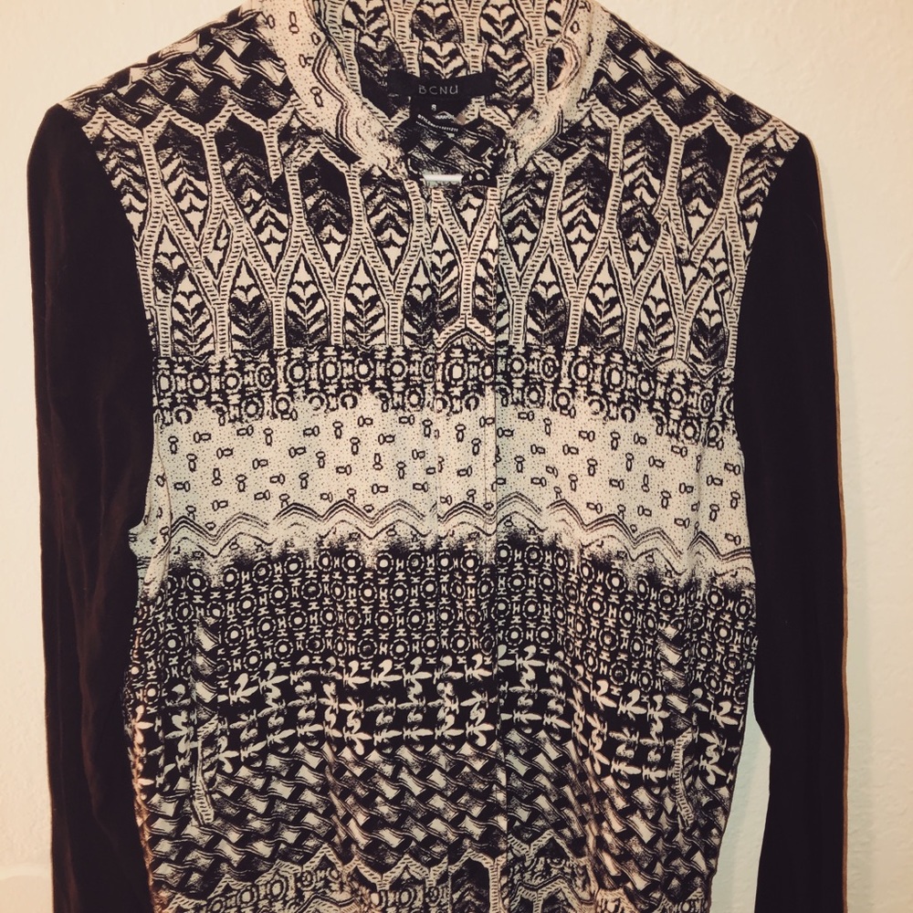 Patterned Bomber Jacket - Picture 2 of 2